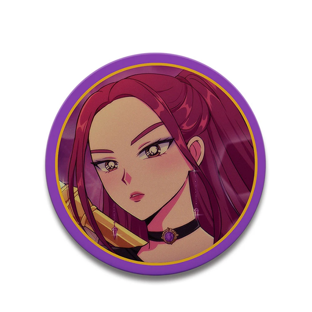 58mm Anime K-Pop KPop Demon Hunters HUNTR/X SaJaboy Cosplay COSTUME Badge Pin SPTE Tinplate Brooch﻿ Prop Gilf