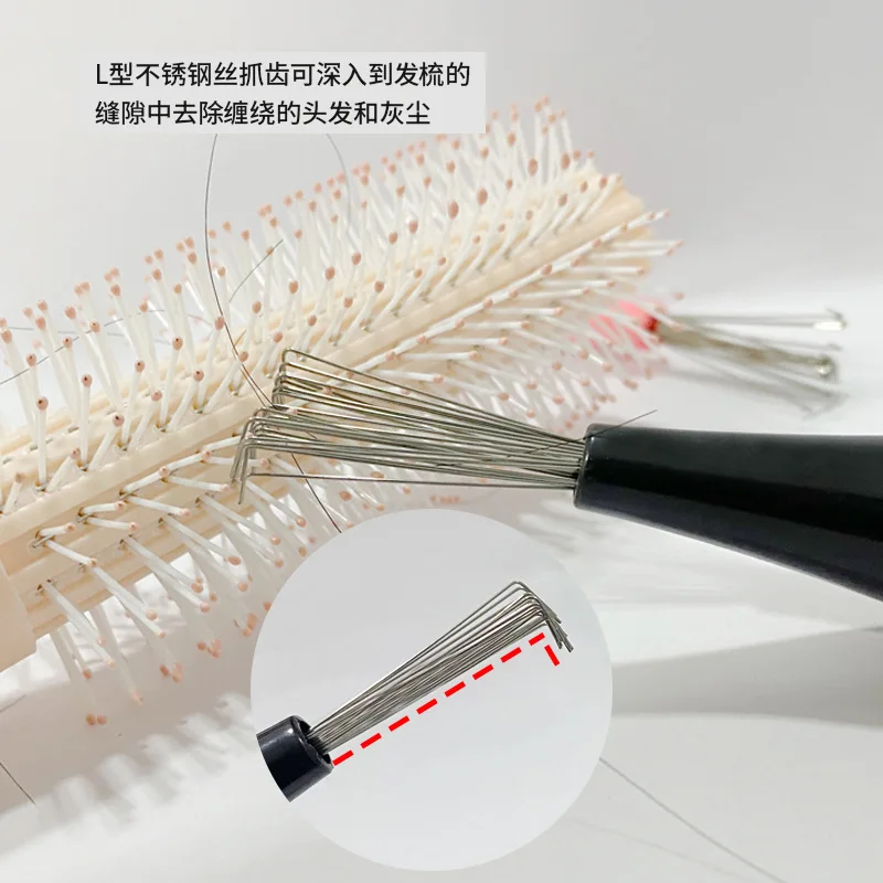 Plastic Handle Cleaning Brush, Embedded Beauty Tools, Cleaning Products, Comb, Hair Brush Cleaner Tools