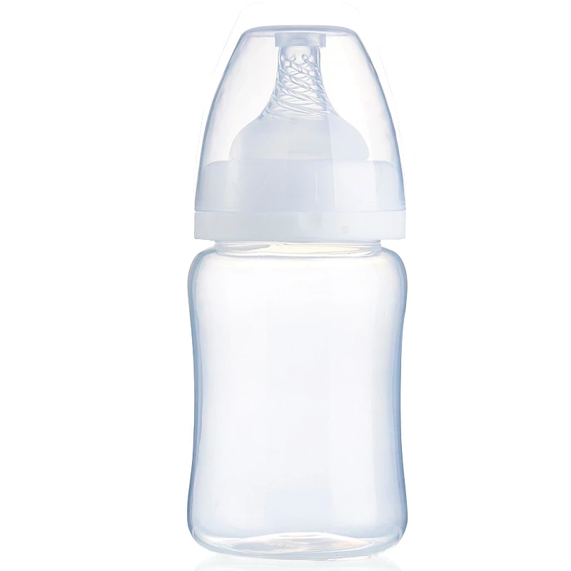 150ML Wide-mouth Bottle for Breast Pumps Bottle Feeder Newborn Baby Feeding Bottle Silicone Nipple Baby Drop-resistant Bottles