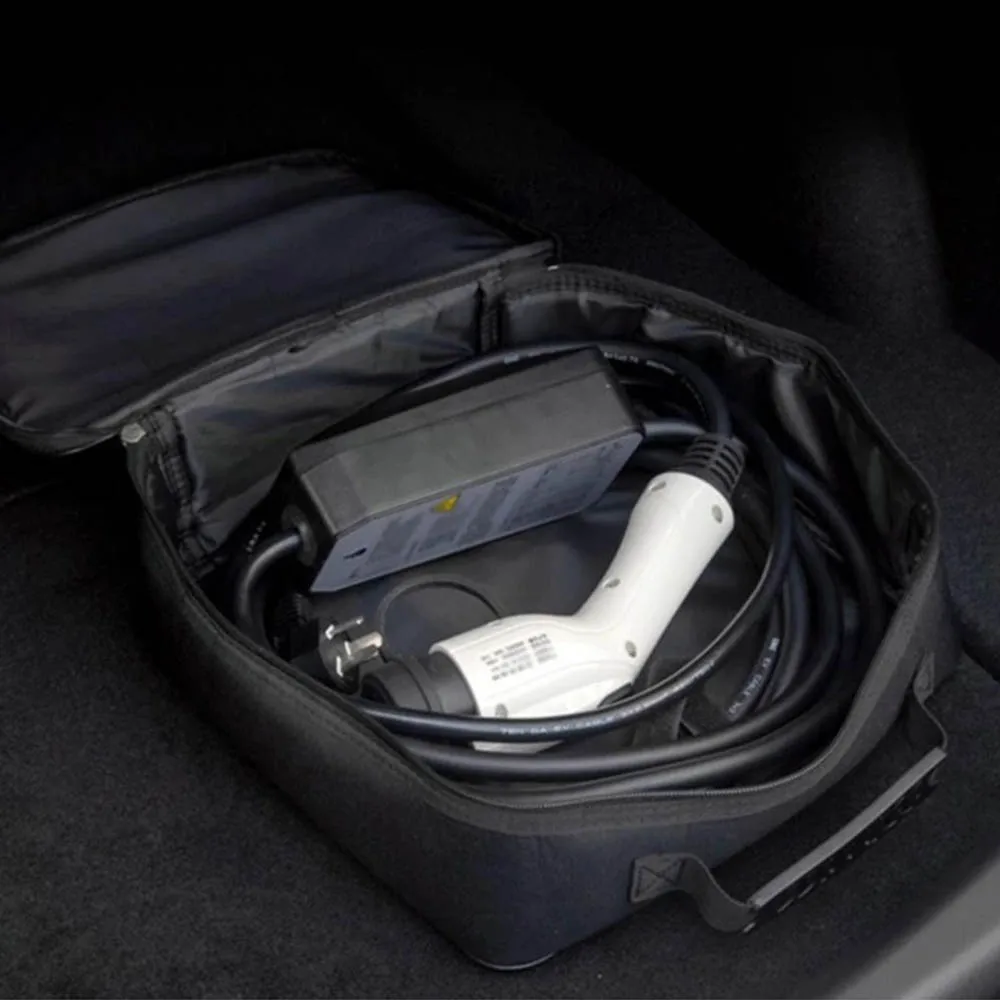 Car Charging Cable Storage Carry Bag For GWM Haval H6 Gt Phev Jolion Hev Ora Cat Funky Cat Dargo F7 F7x H9 Auto Accessories