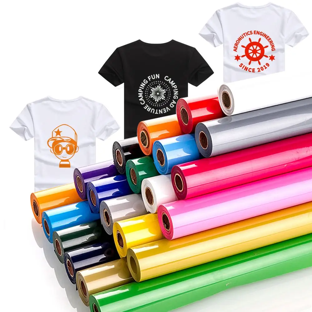 

PU Flex HTV Heat Transfer Vinyl Roll Easyweed Permanent For T-shirt Clothes Printing New Material