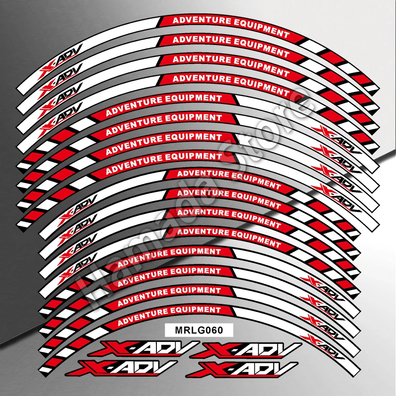 Motorcycle Wheel Hub Sticker Decals Accessories Waterproof 15''17'' For honda x adv 750 x-Adv750 xadv750 Adventu