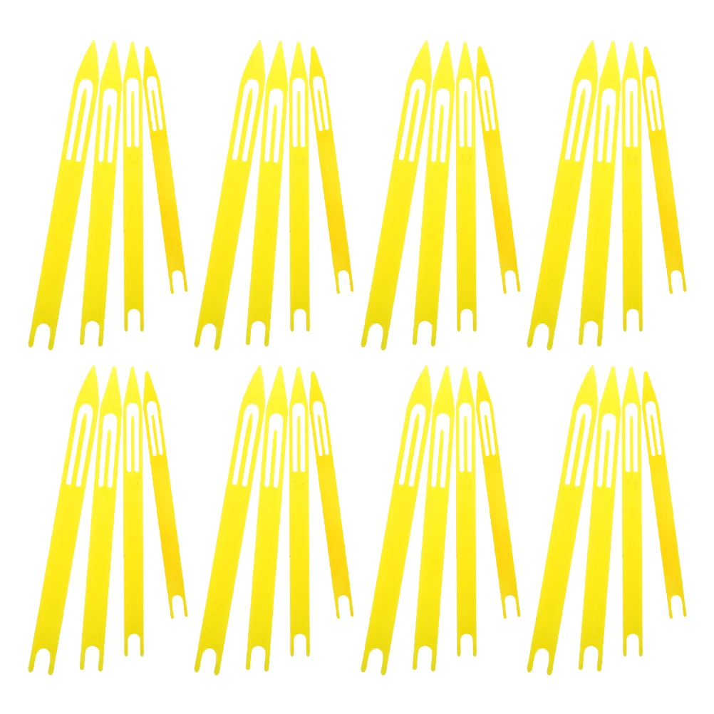 

40pcs Plastic Net Mending Shuttles Fishing Repair Tools Weaving Shuttles Sewing Lace Knit Mend Needle Kits Accessories for Boat