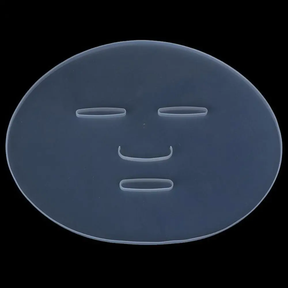 Nuevo molde de silicona para máscara Facial, herramienta de fabricación de máscaras reutilizables, bandeja de molde para máscara transparente, placa de máscara Facial transparente DIY