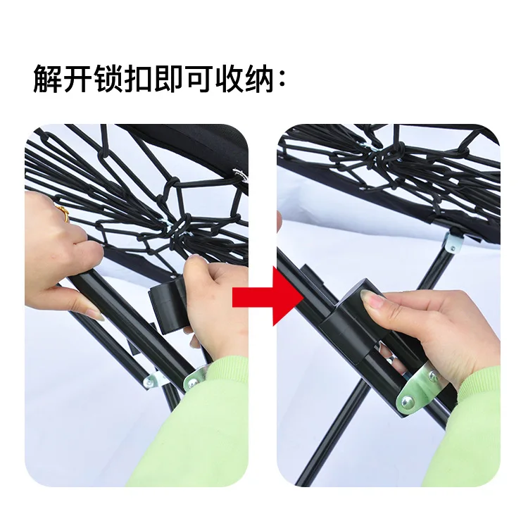 Outdoor folding seat Internet celebrity portable new trend bungee jumping chair camping spring moon chair leisure fun chair