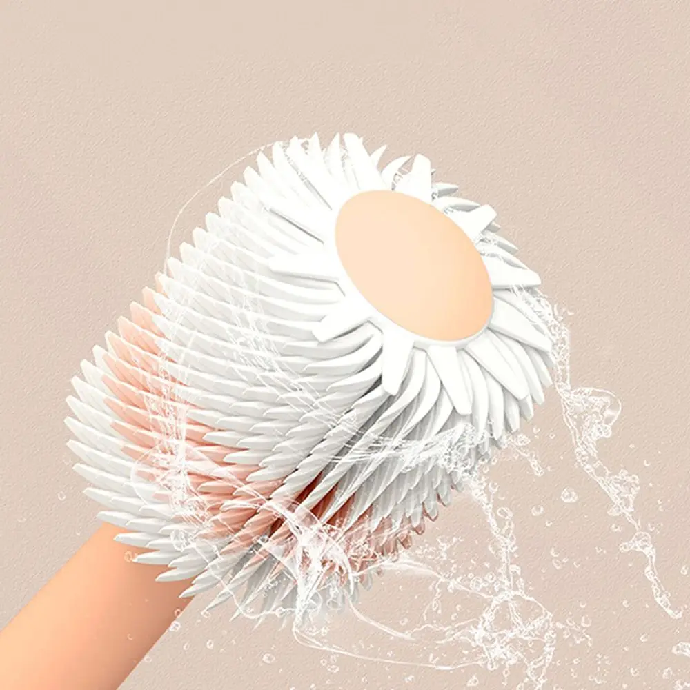 

Cleaning Short Handle Nano Bristle Baby Training Teeth Brushes Oral Care Brush Teeth Care 360 Degree Silicone Toothbrush