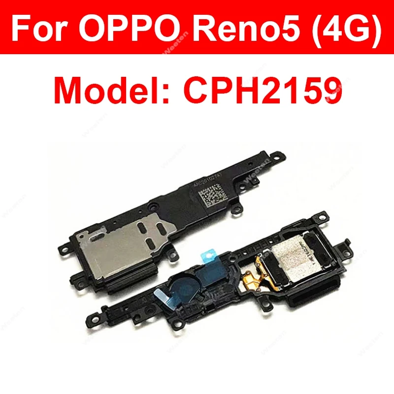 For OPPO Reno 5 Pro Plus 4G 5G Reno5 Lite Loudspeaker Loud Speaker Buzzer Ringer Sound Flex Cable Replacement Parts