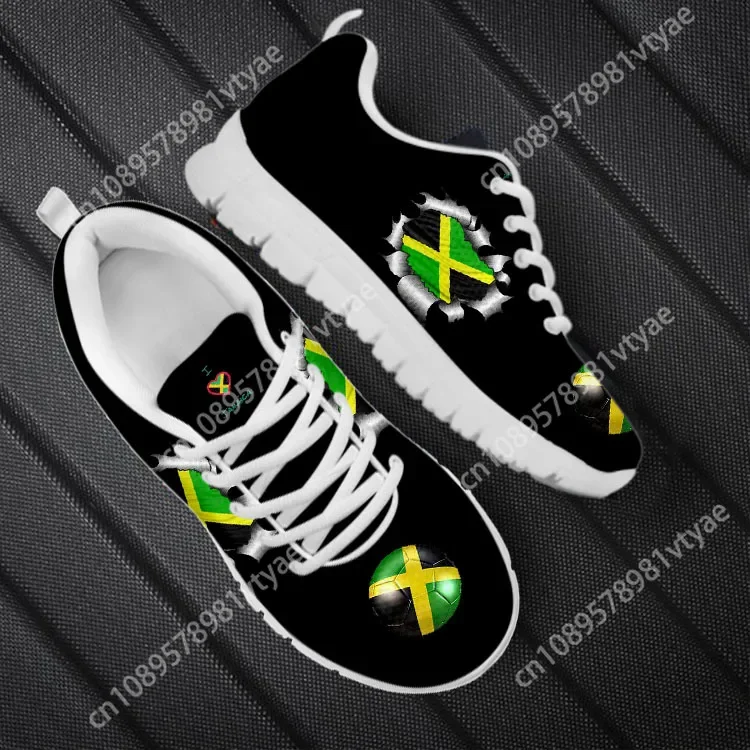 

Shoes for Women Jamaica Rastafari Flag Pattern Female Running Sneakers Autumn Flats Girls Footwear zapatillas mujer Custom Made