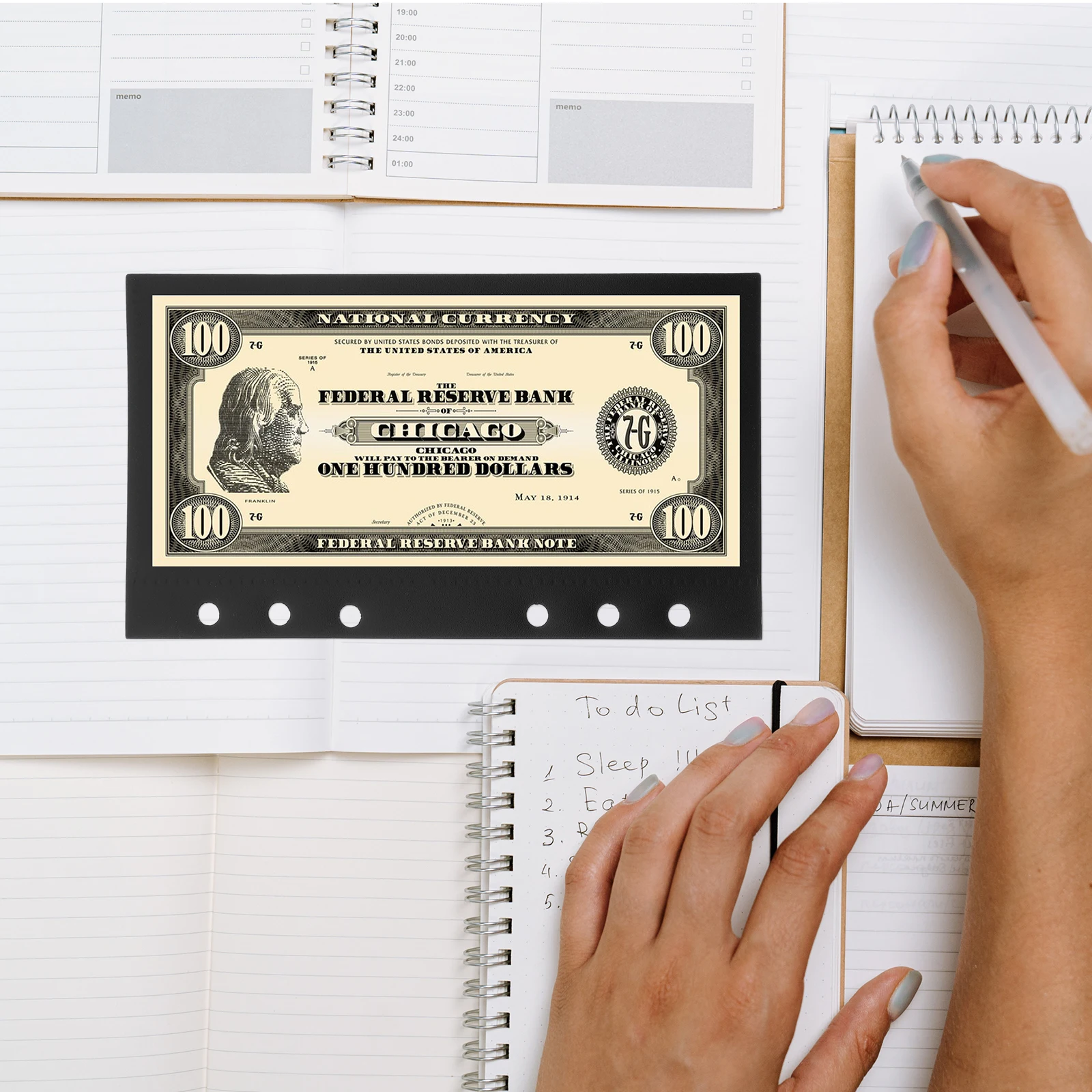 5Pcs Durable Pp Dividers For Budget Binders Gift Idea Practical Insert Organizers Stickers Cards Storage Small Portable Pockets