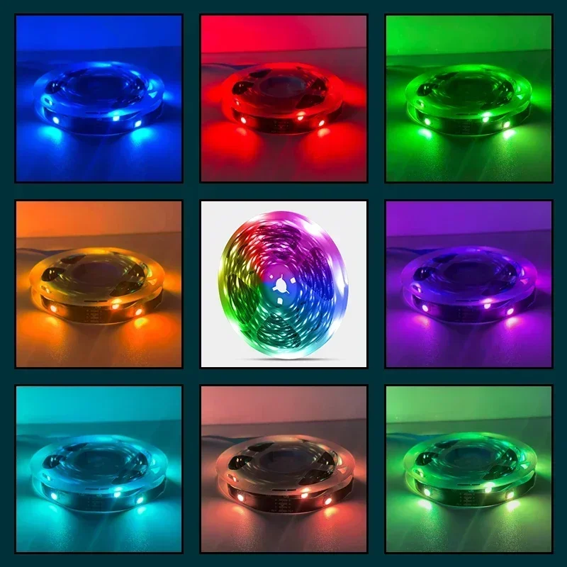 5V USB RGB Led Strip Light Bluetooth App Infrared Remote Control Led Tape Belt for Room Home TV Backlight Atmosphere Decor Lamp