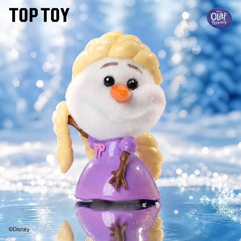

TOPTOY Disney Frozen Olaf Flocked Vinyl Mystery Box Mini Figure Desktop Decor Kids Birthday Present
