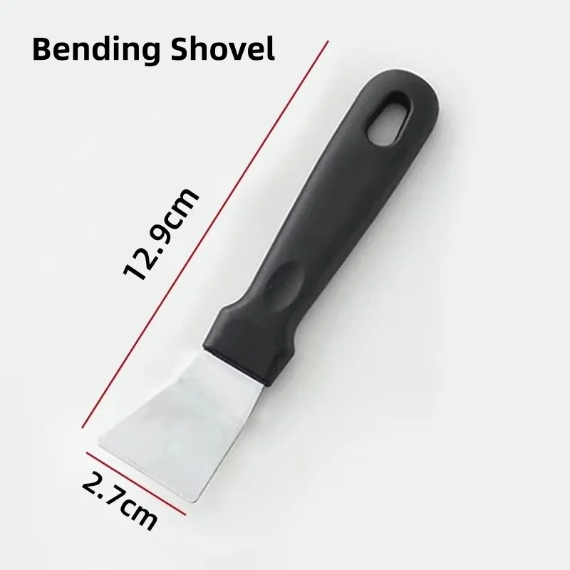 2pcs Cleaning Scraper Stainless Steel Removing Refrigerator Defrosting Labels Glass Cleaning Shovel Paint Stripping Kitchen Tool