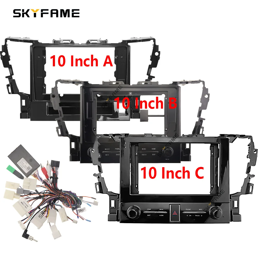 SKYFAME Car Frame Fascia Adapter Canbus Box Android Radio Dash Fitting Panel Kit For Toyota Alphard 30 Serices Vellfire