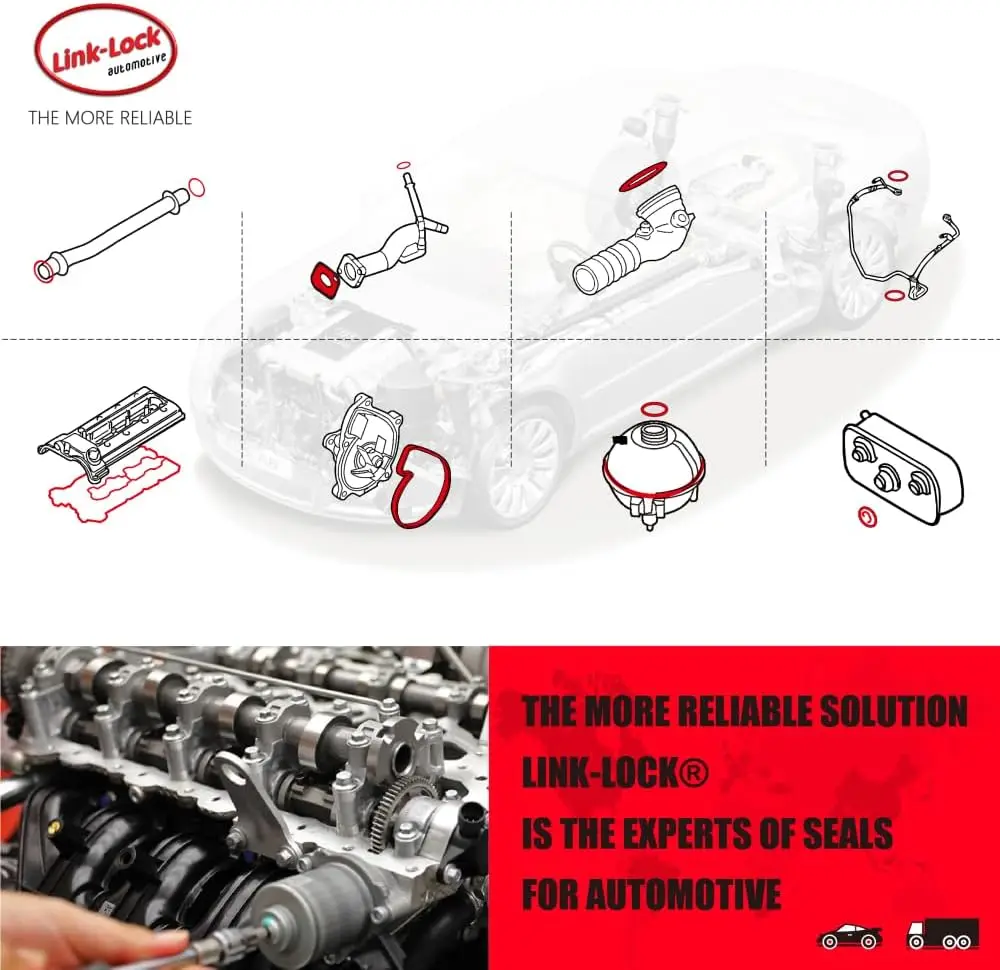 LINK-LOCK Aluminum ENGINE OIL FILTER HOUSING 11428585235 11428511391 for BMW B32 B38 B46 B48 Engine 1234 Series 116I 118I 318I 2
