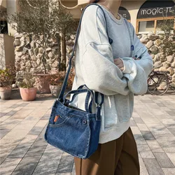 Denim bag Crossbody Bags Youth Fashion Jean Casual Small Mini Square Ladies Shoulder Bag Women Messenger Bags