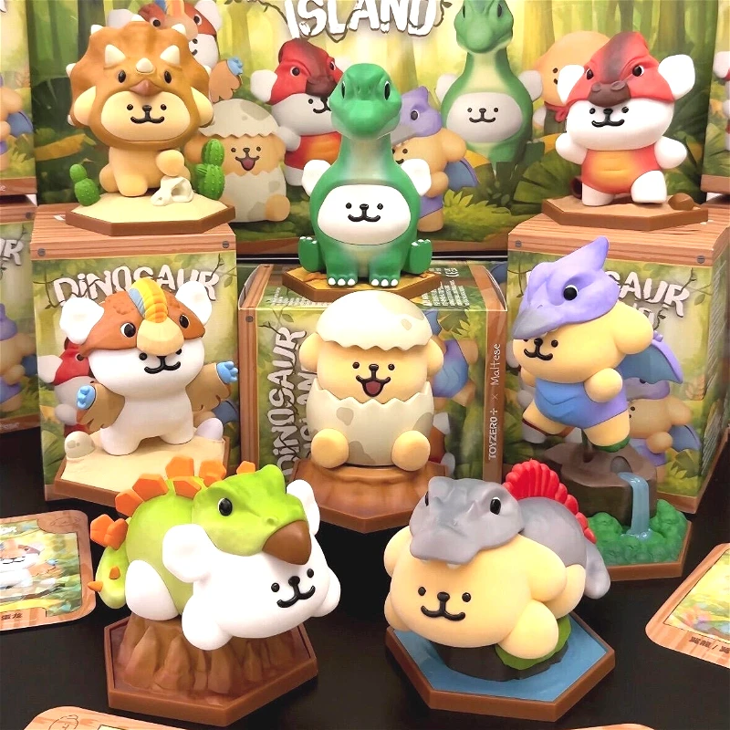 Maltese DINOSAUR ISLAND Series Blind Box Cute Action Figure Desktop Decor Anime Doll Mystery Box Surprise Toy Collect Trend Gift