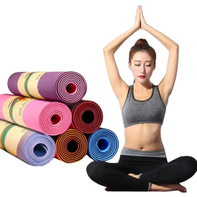 Wholesale Yoga Mat Manufacturer High Quality TPE Yoga Mats Custom logo Tapete De Yoga Mats Bulk