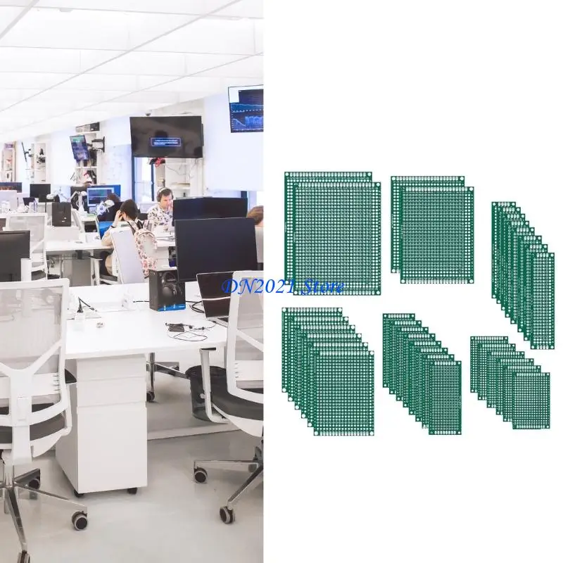 F3KE 6 Size Prototypes Circuit Base Fiberglass Base สำหรับโครงการ DIY Projects School Lab และฝึกซ้อมการบัดกรีส่วนประกอบ