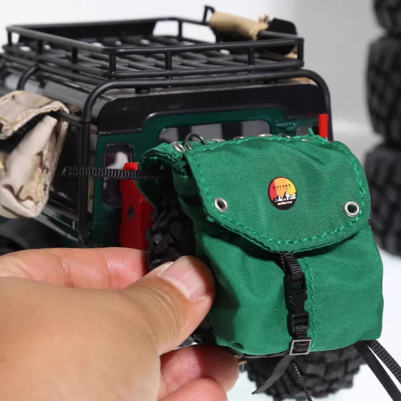 New RC Car Crawler Simulation Travelling Luggage Bag Bag for 1/18 TRX4-M SCX24 MJX Land Rover Decoration Upgrade Parts view 6
