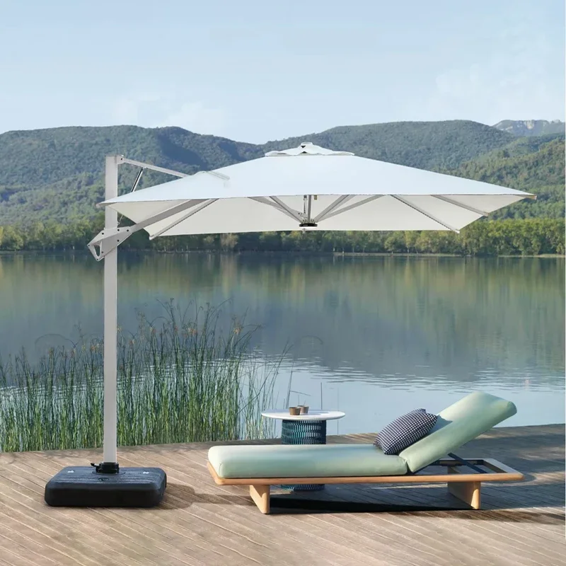 

Big Size 3meter Patio Umbrella for Outdoor Swimming Pool Garden Umbrella Aluminum Outdoor Umbrella Marble Base