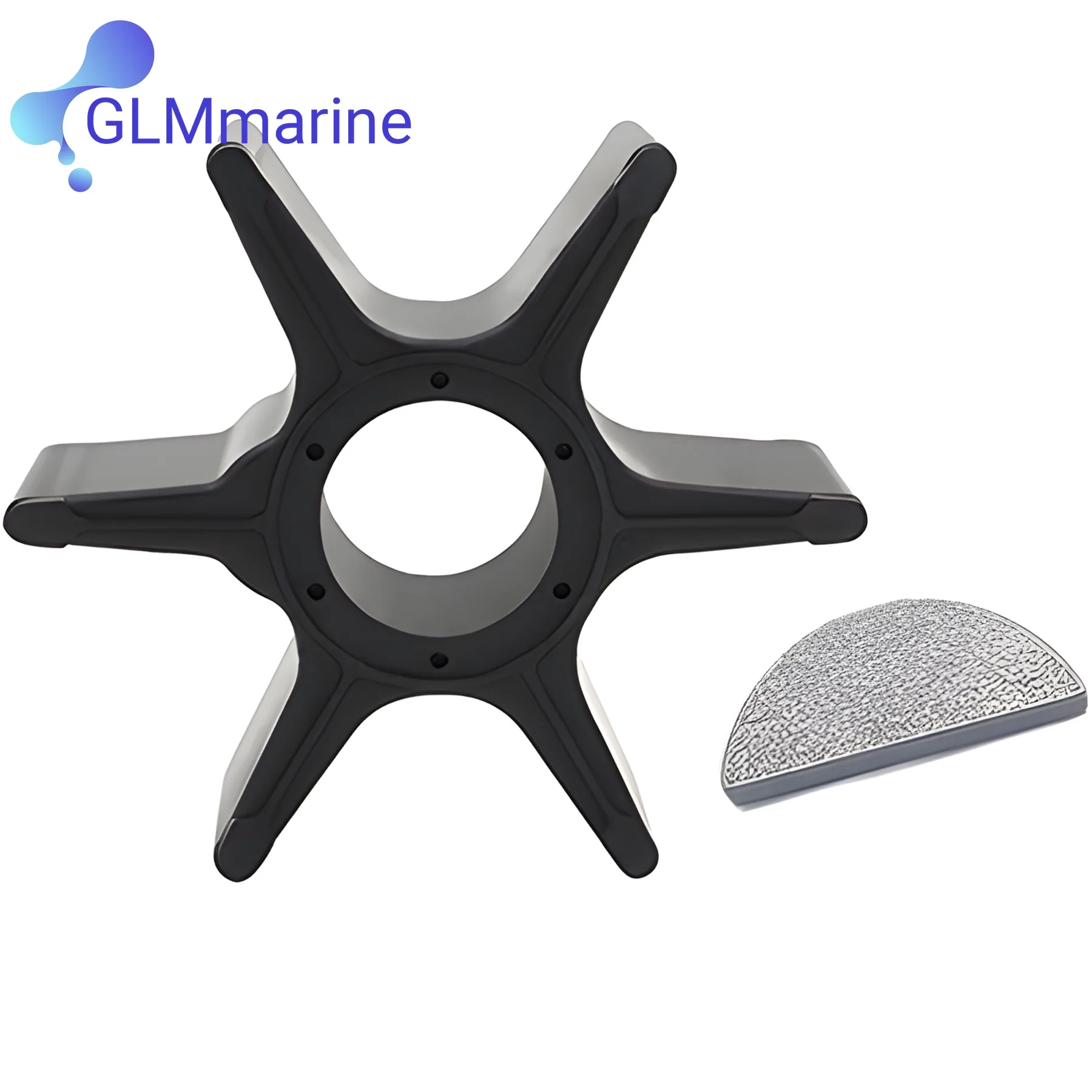 17461-87E12 Impeller W/ Key Compatible with Suzuki 2/4 Stroke DF 40 50 60 70 80 90 HP DT90 DT100 Outboard Motors 17461-87E00