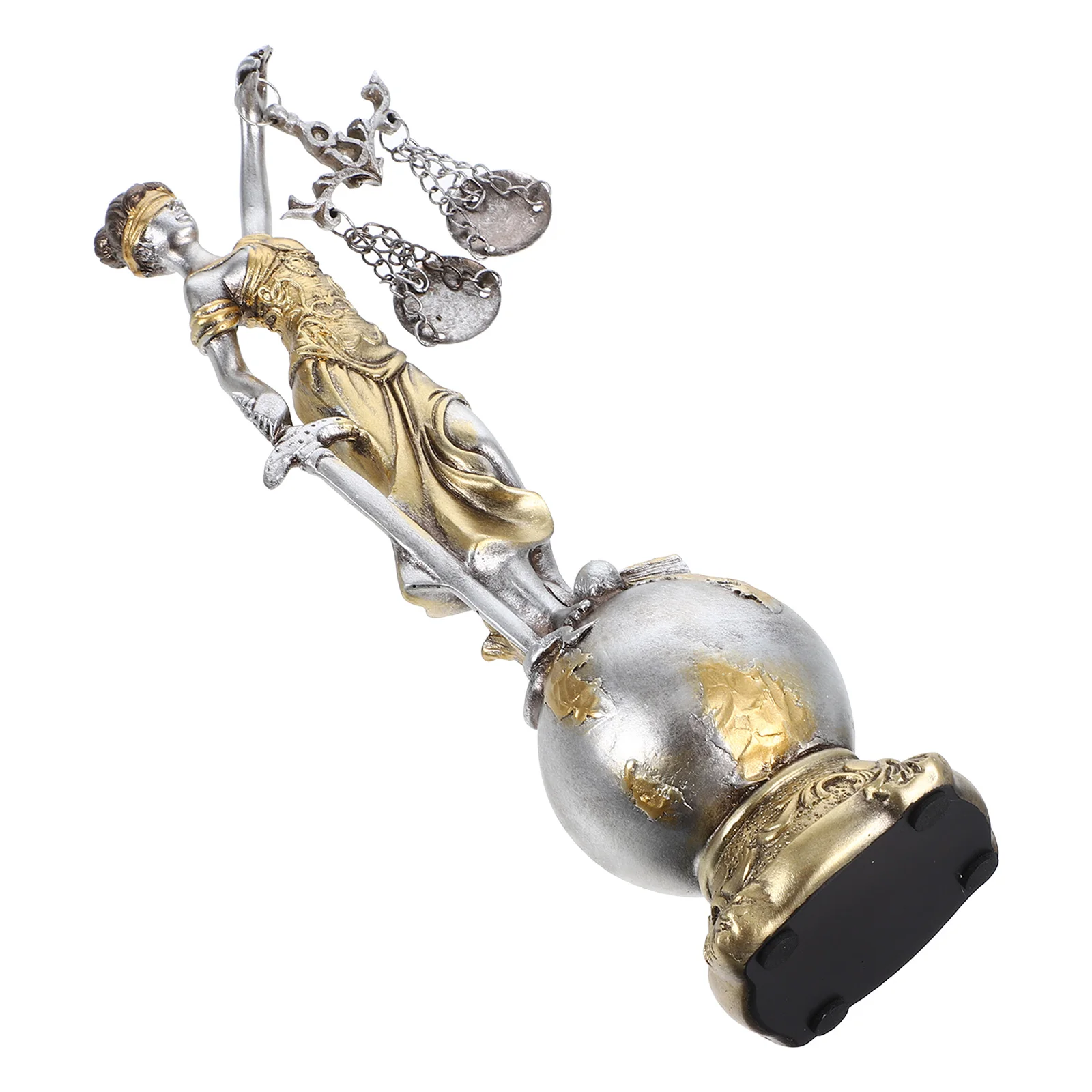 

Goddess Of Justice Statue Resin Elegant Lady For Home Office Decor Classical Scales Art Craft Roman Sculpture Bookshelf Ornament