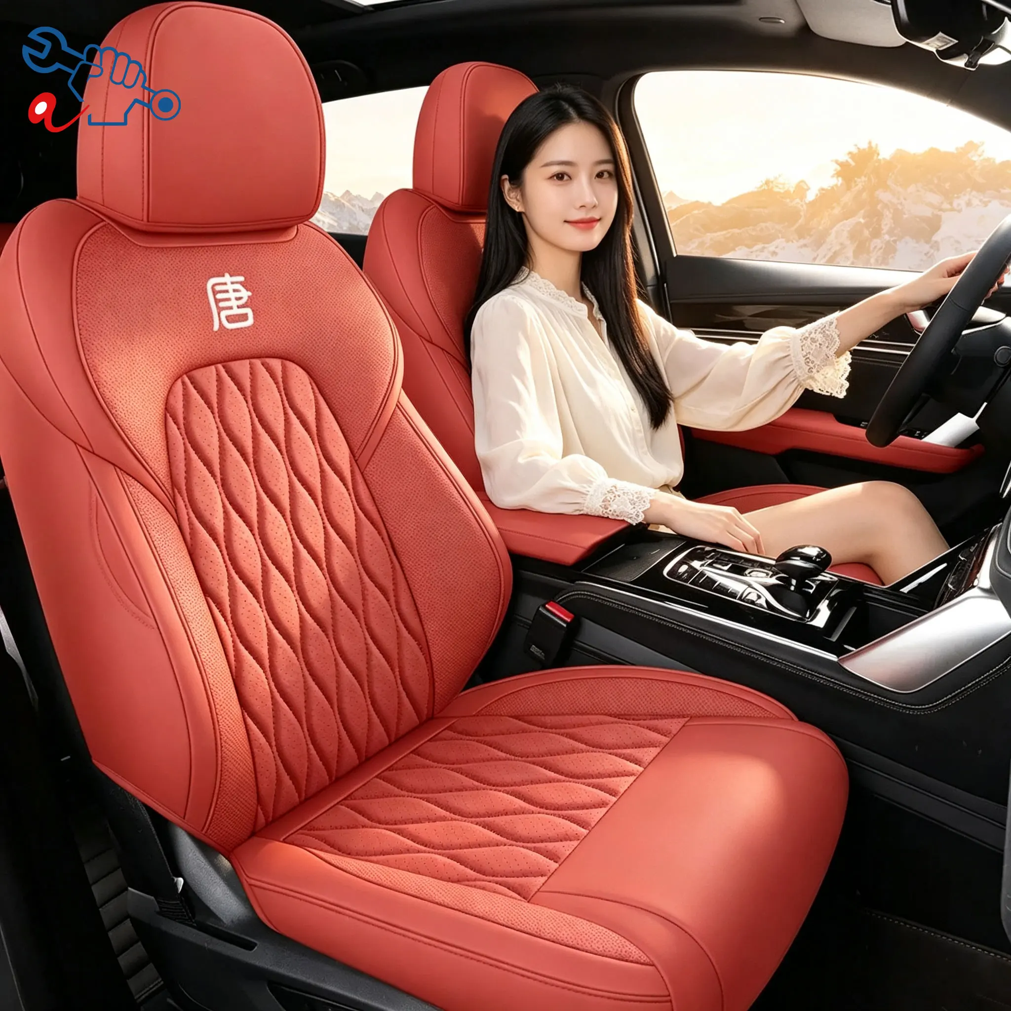Left‑Drive Car Seat Cover For BYD Tang EV DM‑i DM‑p 2021‑2026 All‑Weather Auto Seat Cushion Modified Interior Full Surround Seat