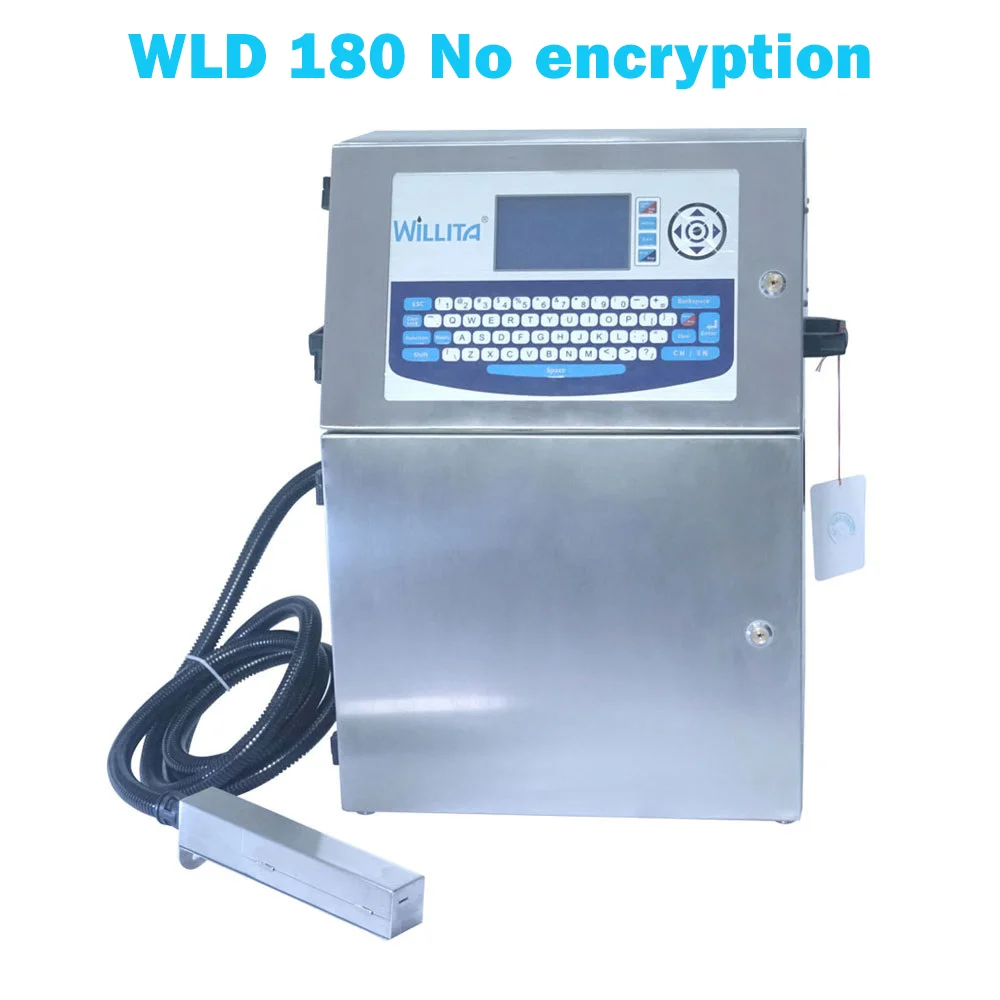WILLITA 180 Automatic CIJ Inkjet Printer Industrial Online Coding Machine for Batch Number Expiry Dates on Plastic Pipes Bottles - view 3