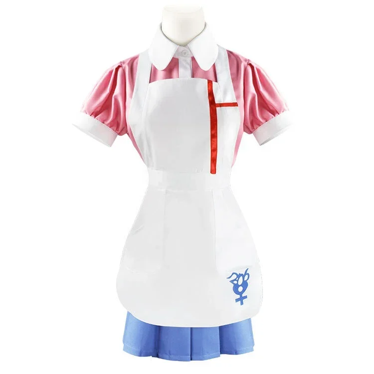 Danganronpa Mikan Tsumiki Cosplay Costume Halloween Carnival Ultimate Nurse Funny Costume Cafe Maid Uniform For Women