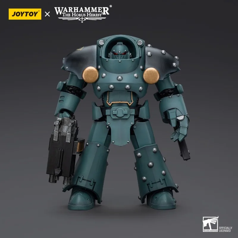 Joytoy Warhammer Action Figure, Filhos de Horus Equipado com Lança-Chamas Pesado e Chainsaw Fist Terminator, 40k, 1:18, Spot Goods