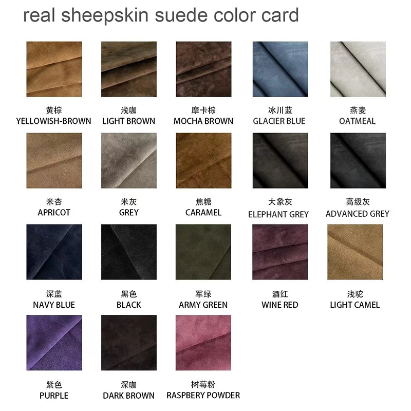 Real Suede Jacket for Women Autumn Winter Coffee Lapel Double-Breasted Belt Slim Medium to Long Genuine Leather Trench Coat