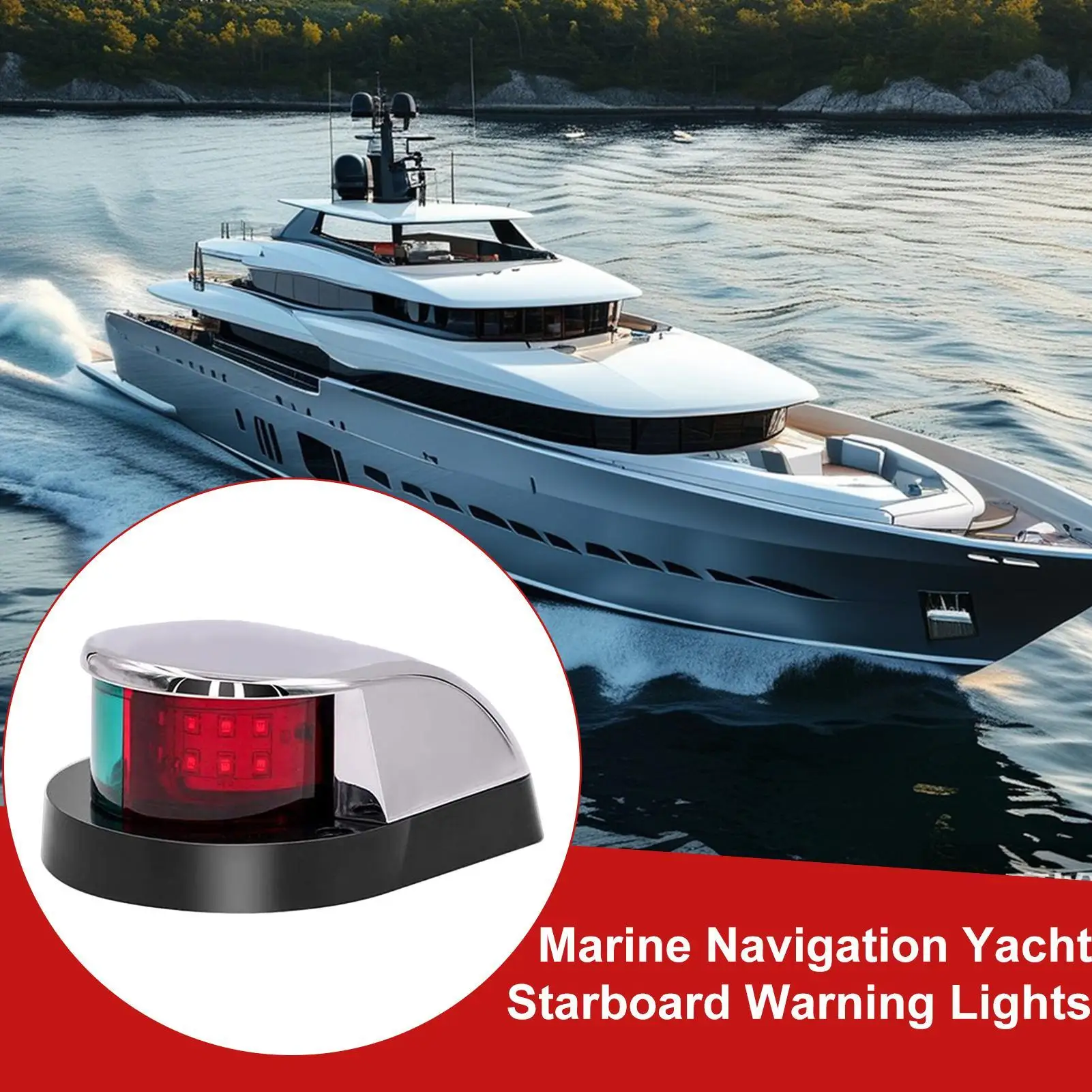 

Навигационные фонари для лодок, светодиодные 12 светодиодных бусин, ходовые огни для лодок, водонепроницаемые габаритные фонари для темной среды, тяжелого снега, дождя, тумана