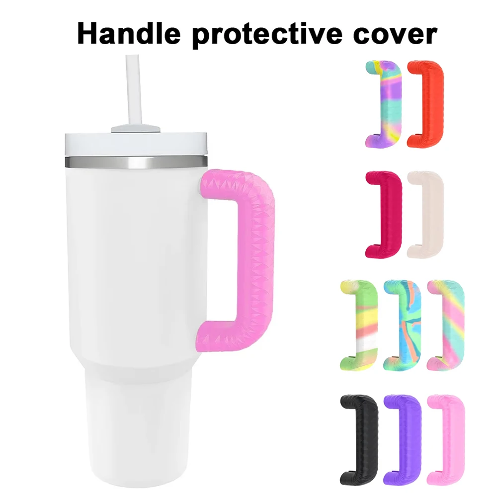 For Stanley 40OZ Water Cup Non-Slip Handle Protective Cover Non-slip Handle Protector Stopper Insulated Cup Silicone Accessories