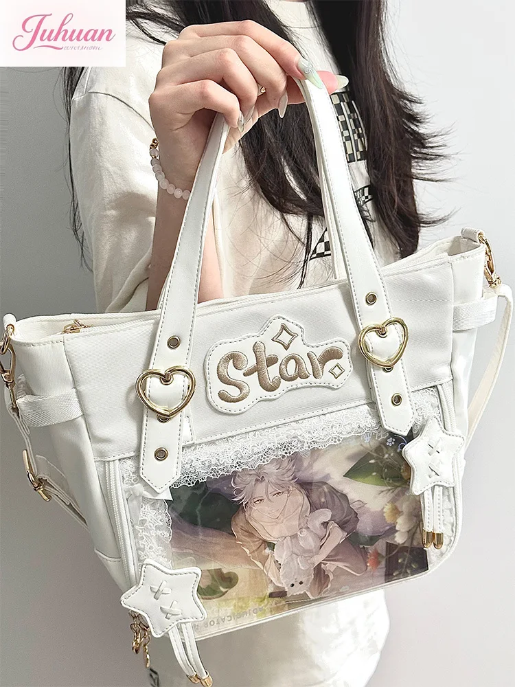 Original Large-capacity Star Ltabag Versatile Preppy Style Two-dimensional Comic Exhibition Tote One-shoulder Crossbody Bag Girl