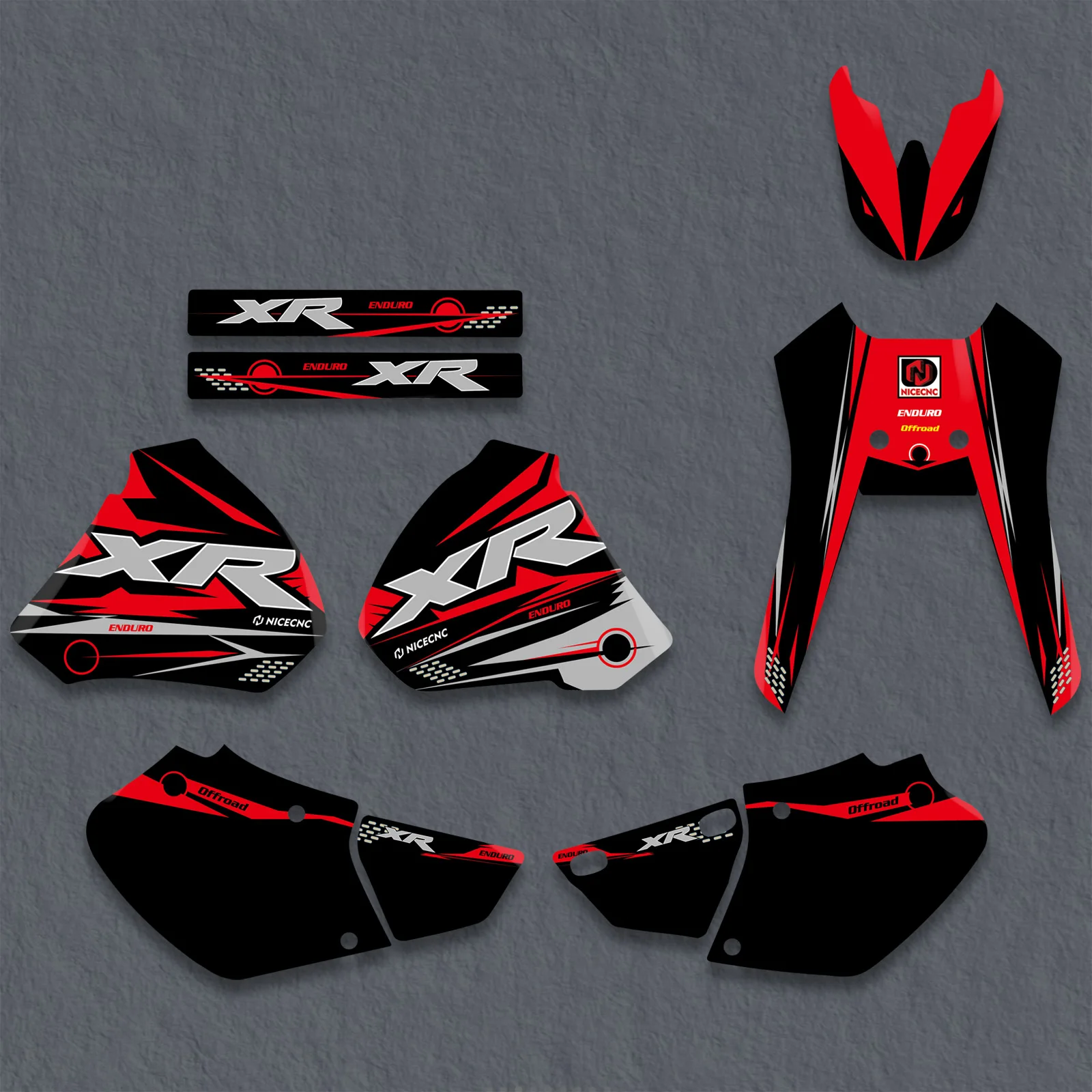 NICECNC For Honda XR250 XR400 XR 250 400 1996-2004 2003 2002 2001 2000 Motorcycle Graphics Background Decal Sticker Customize - Image 5