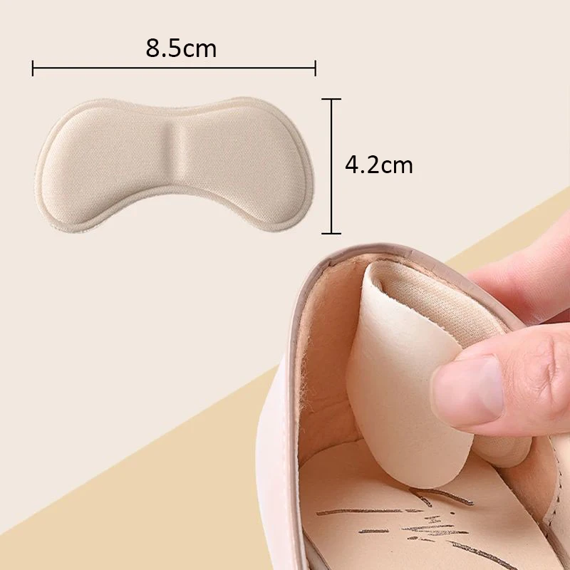 8 Pairs Heel Grips Liner Cushions Inserts for Loose Shoes, Self-Adhesive Heel Pads Prevent Blisters and Foot Pain for Women Men
