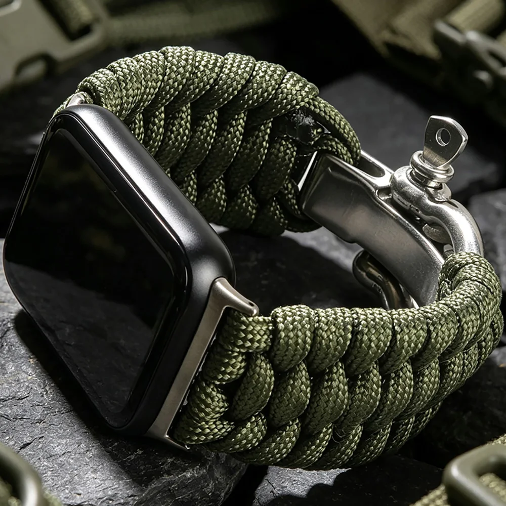 Umbrella Rope Climbing Buckle Strap for Xiaomi Mi Band 11 10 9 8 Pro Breathable Bracelet Pulseira Correas Redmi Watch Band 4/5/6 view 3