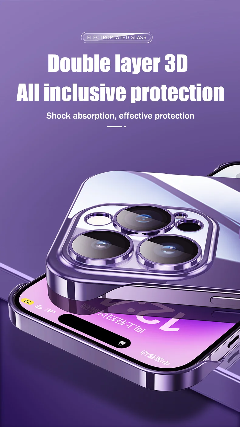 Luxuriöse, rahmenlose, magnetische Hülle mit Plating-Optik für Magsafe, dünne Schutzhülle für iPhone 16, 17, 13, 18 Pro Plus Max, kabelloses Laden, transparente, schlanke PC-Hülle – Detail 15