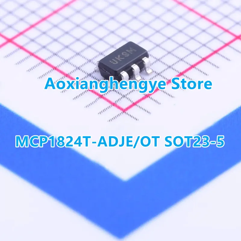 10PCS MCP1824T-3302E/OT MCP1824T-ADJ -1202 -1802 -2502 -3002 -5002 E/OT SOT23-5  Low Voltage Low Quiescent Current LDO Regulator