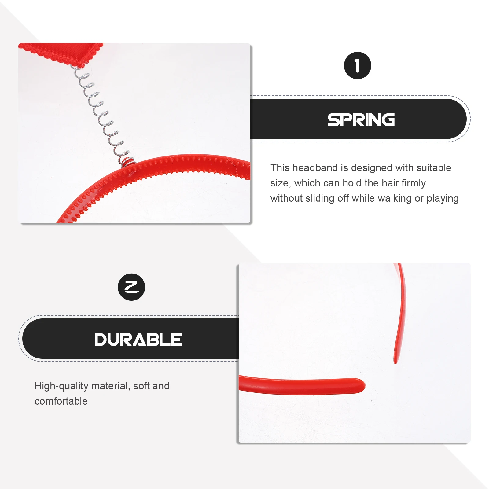 

4Pcs Loving Heart Hairbands Valentine's Day Party Headbands Festive Heart-Shaped Decorative Hair Accessories Lovely Headwear