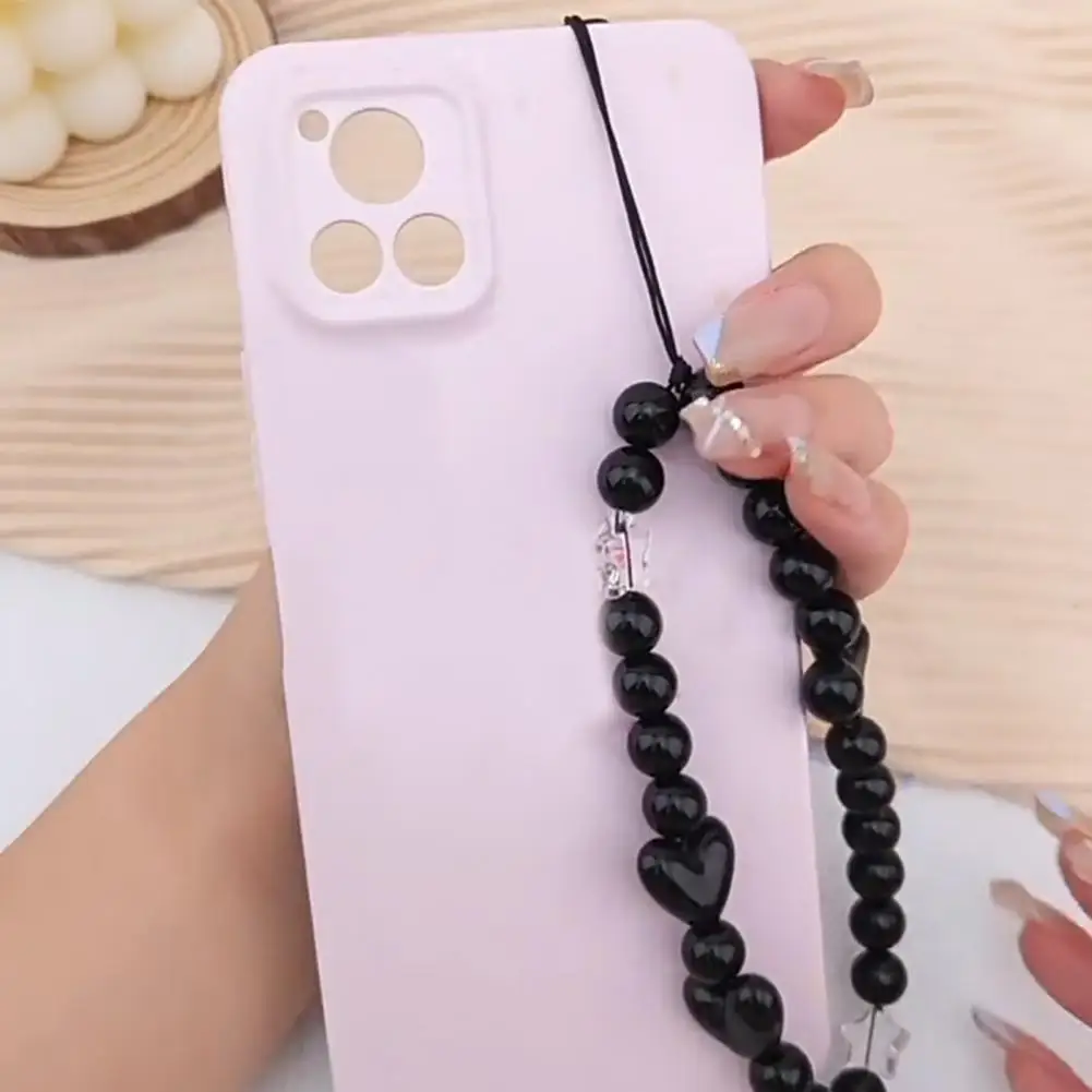 الهاتف المحمول معلقة سلسلة قبضة الهاتف حزام مطرز الهاتف شنقا سلسلة شريط للرسغ مجموعة للنساء خلية عالمية للفتيات