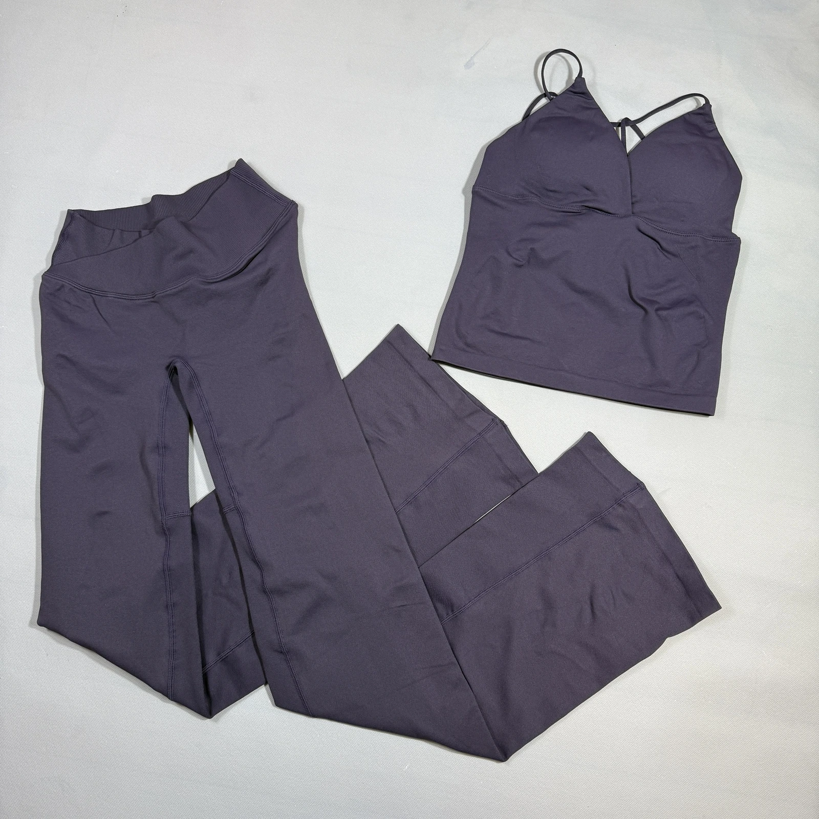 Top en Vision Flares-legging Dames V Crossover Naadloze yogabroek Geen voornaamste naad Sportlegging Bootcut trainingsbroek
