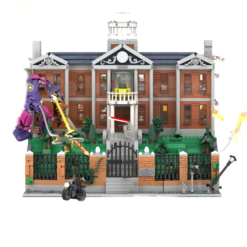 Moc Building Block X-Hanger & Subbasement Modification Model Technology Bricks DIY Assembly Toy Holiday Construstion Gifts