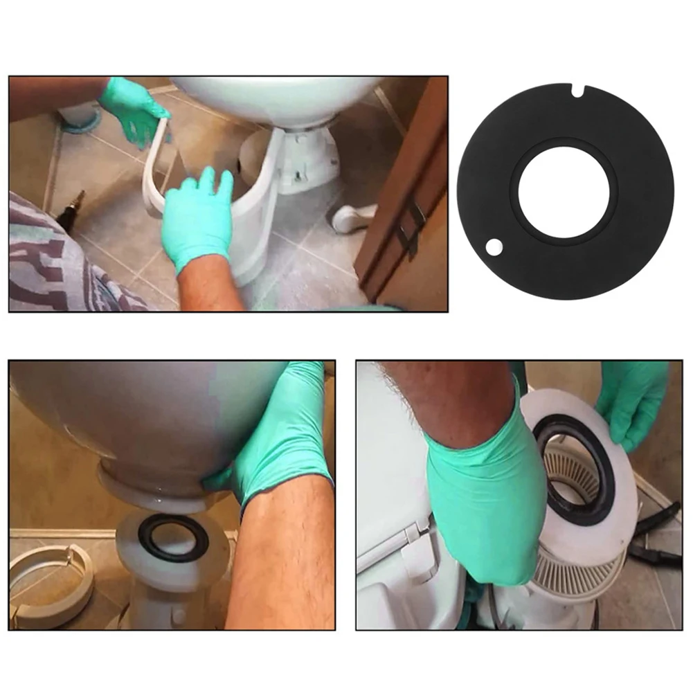 for Hygienic for rv Toileting for Black for rv Toilet Seal Kit for rv Toilet Rubber Gasket Leak-Proof Gasket Long-Lasting