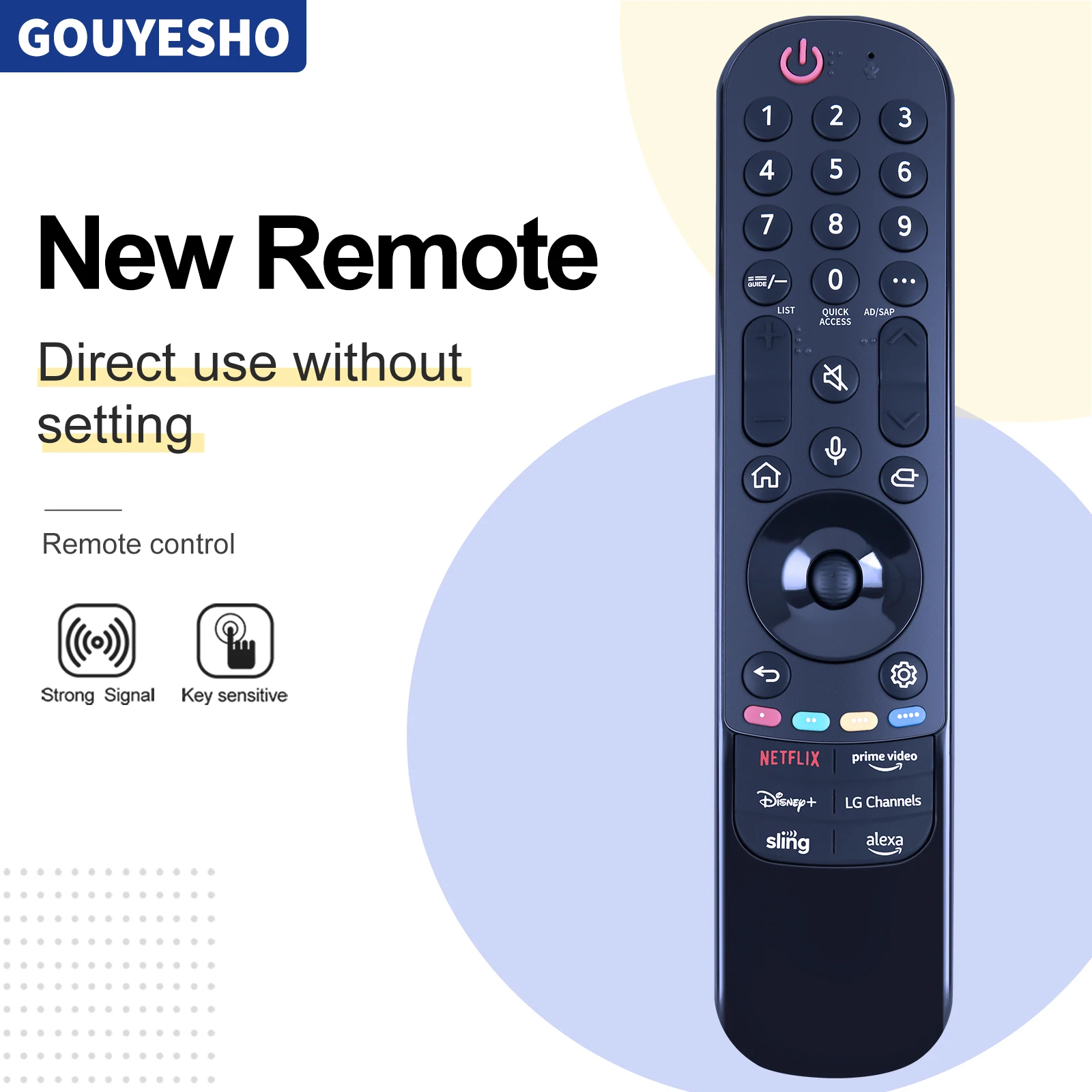 New Voice Magic Remote Control MR23GA MR23GN AKB76043102 for Smart TV 2021-2023 with Pointer Flying Mouse