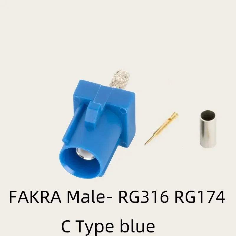 

2pcs/LOT RF Coaxial Connectors Fakra Male Plug A/B/C/D/E/F/G/H/I/K/Z forRG316/RG174/RG179 coaxial Pigtail Cable Car GPS adapters