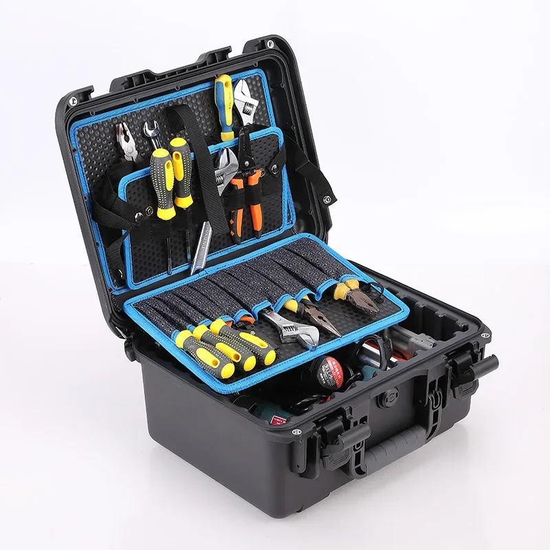 

Multifunctional Industrial Toolbox Hardware Maintenance Combination Electrician Woodworker Portable Storage Tool Box Empty