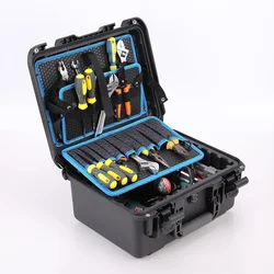 Multifuncional Industrial Toolbox, Portable Storage Tool Box, Vazio, Hardware, Manutenção, Combinação, Eletricista, Carpinteiro