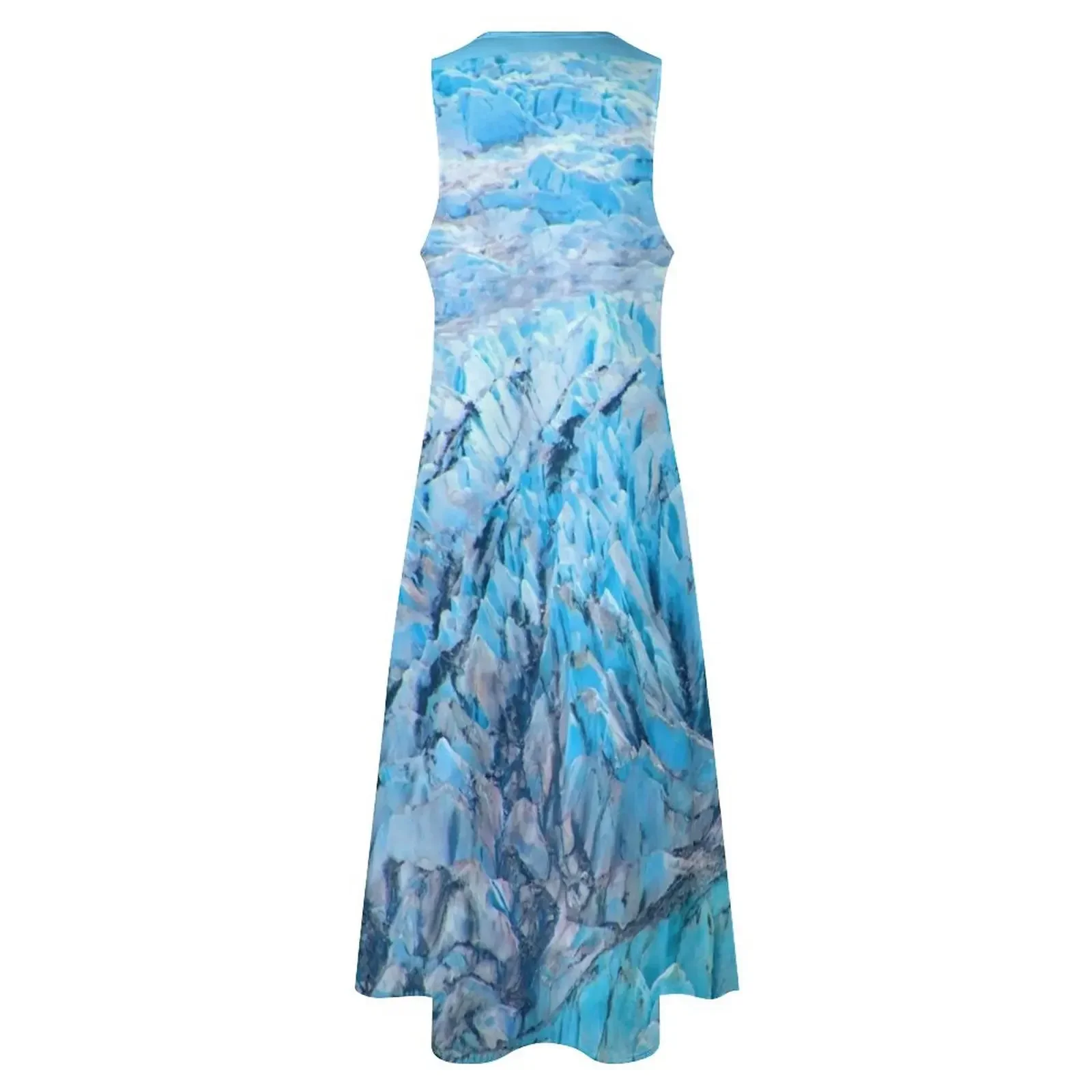 ชุดเดรสยาวสีน้ำเงิน Glacier Ice, Alaska  ชุดราตรีหรูหรา ชุดออกงานพรอม เสื้อผ้าผู้หญิง แฟชั่นมาแรงปี 2025