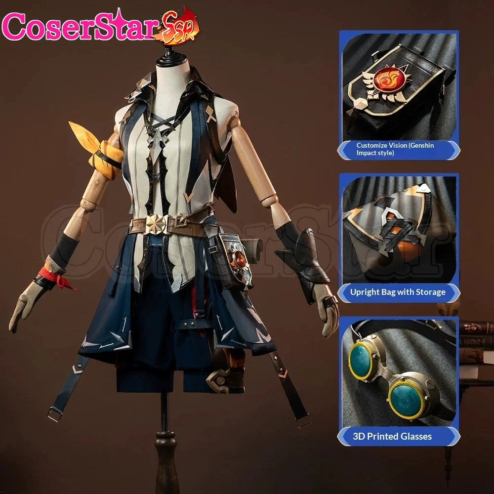 

CoserStar-SSR GenshinImpact Bennett Cosplay Costume Outfit Carnival Halloween Anime Game Comic Role Play Uniform